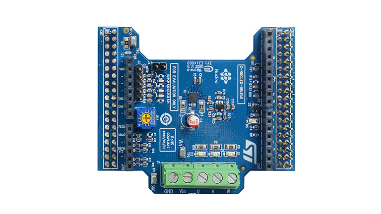 STMicroelectronics X-NUCLEO-IHM11M1 - front view of the board STMicroelectronics X-NUCLEO-IHM11M1 - front view of the board
