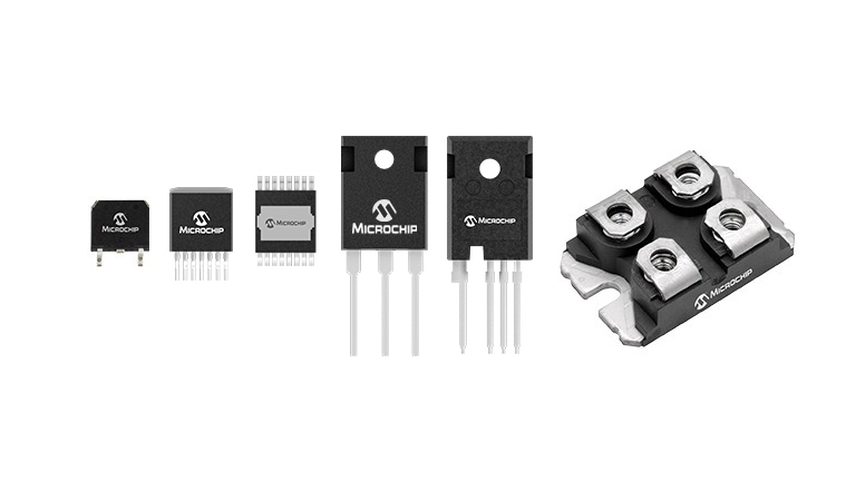Front side of Microchip SiC MOSFETs