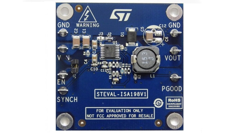 STMicroelectronics STEVAL-ISA198V1 - top view STMicroelectronics STEVAL-ISA198V1 - top view