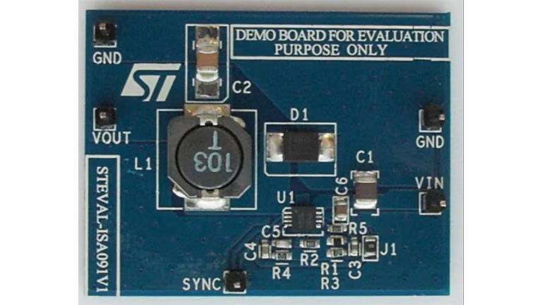 Board view of STEVAL-ISA091V1