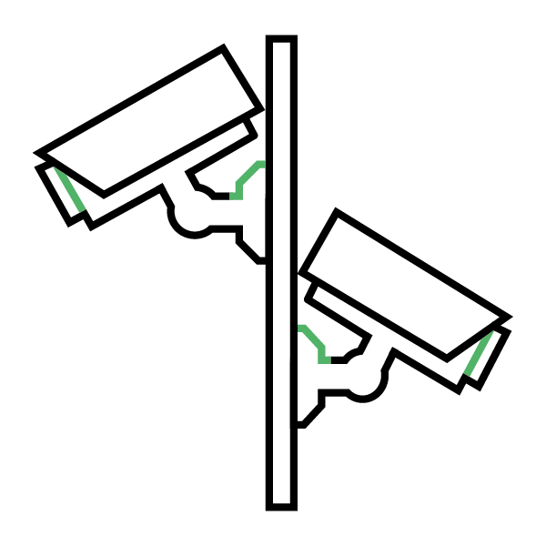 Multi-Camera Security System Icon