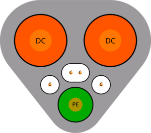 Diagram of megawatt charging system