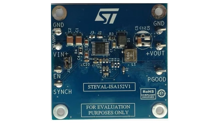 STMicroelectronics STEVAL-ISA152V1 - Evaluation board top view STMicroelectronics STEVAL-ISA152V1 - Evaluation board top view