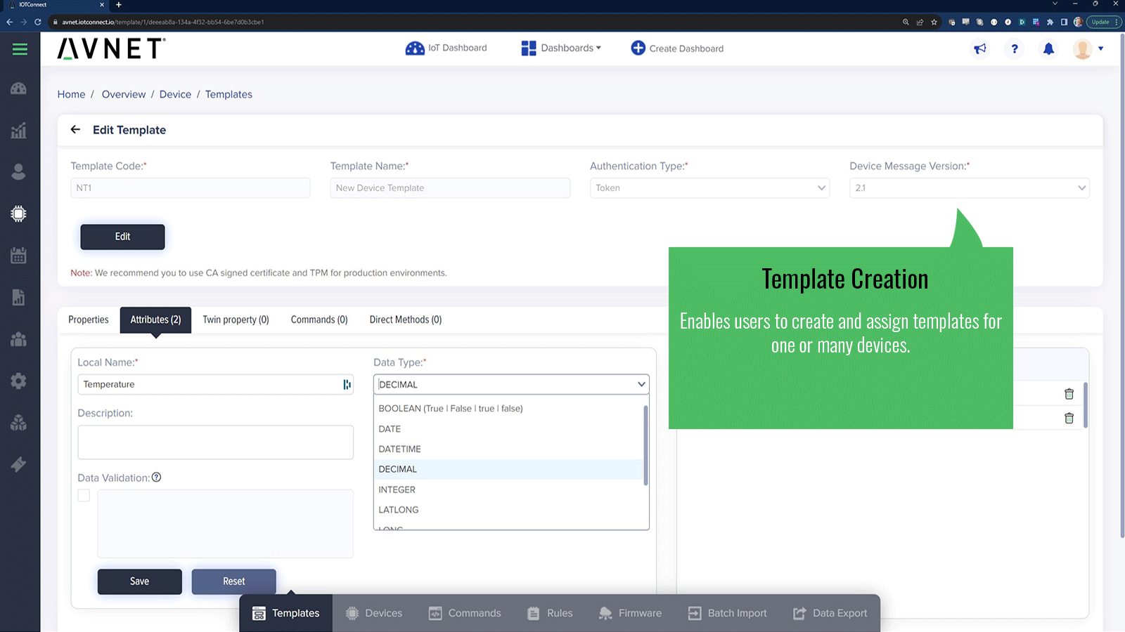 IoTConnect dashboard image