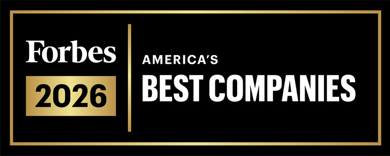 Forbes America's Best Companies 2026 logo Forbes America's Best Companies 2026 logo
