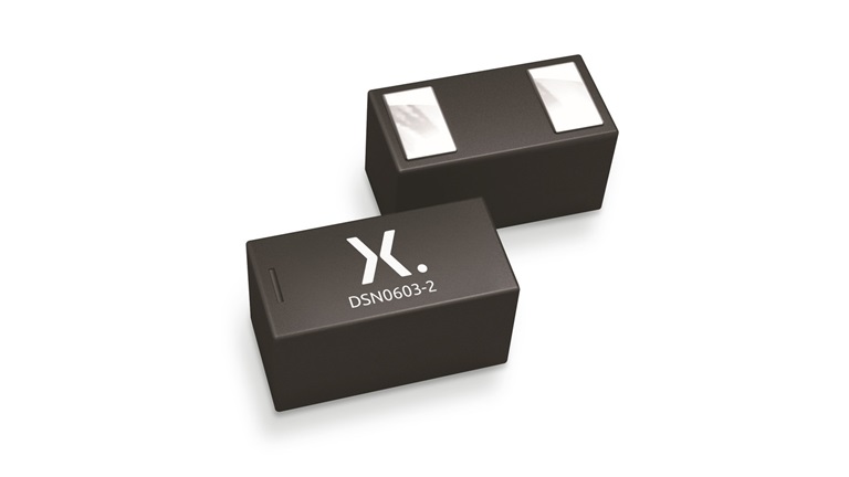 Nexperia DSN0603-2 package, front and back side