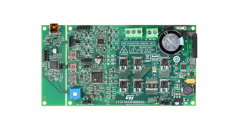 STMicroelectronics EVSPIN32F0251S1 - front side of the board STMicroelectronics EVSPIN32F0251S1 - front side of the board