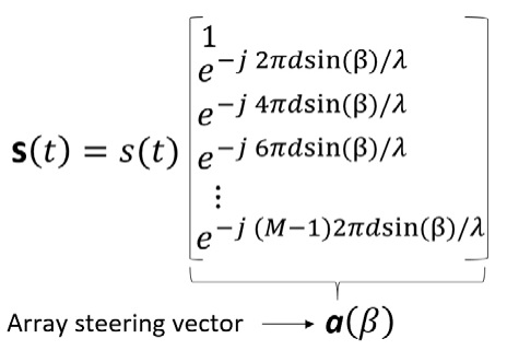 Array steering vector