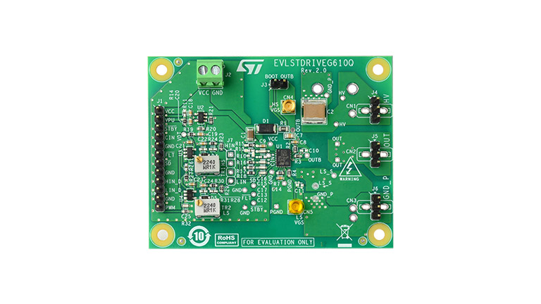 Front side of STMicroelectronics EVLSTDRIVEG610Q Board