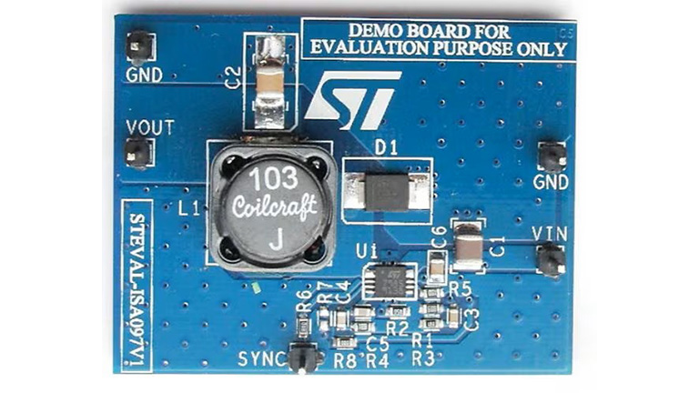 Board view of STEVAL-ISA097V1