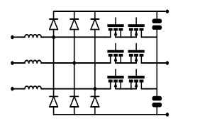 3-phase PFC - T-NPC Boost diagram