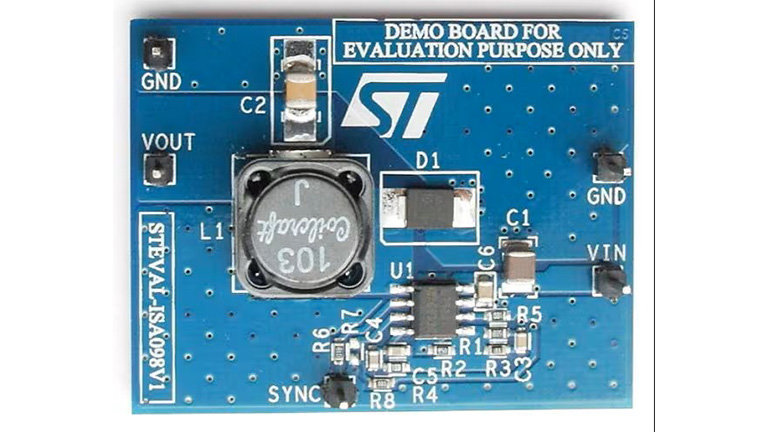 Board view of STEVAL-ISA098V1