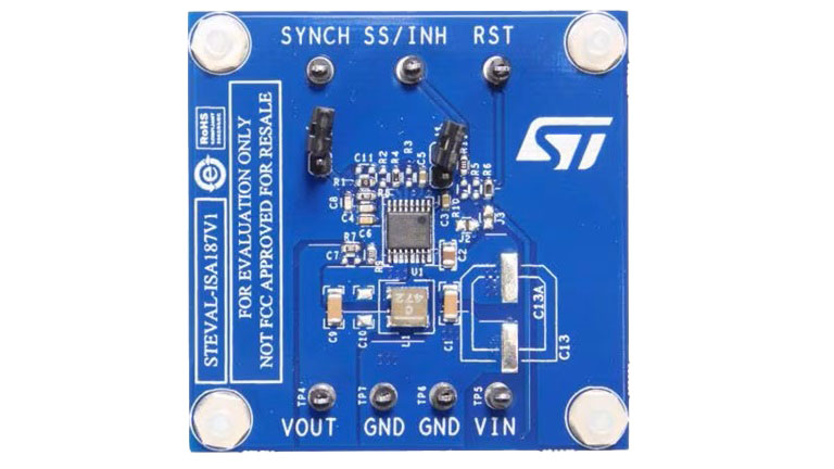 Top view of STEVAL-ISA187V1