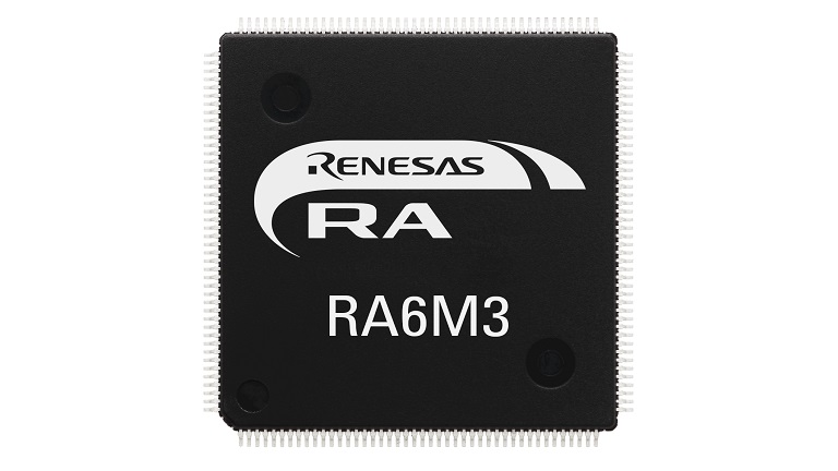 Top view of Renesas RA6M3 Top view of Renesas RA6M3